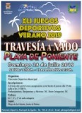 Sunday 28th July Águilas sea swimming race; Travesia a Nado Playa de Poniente