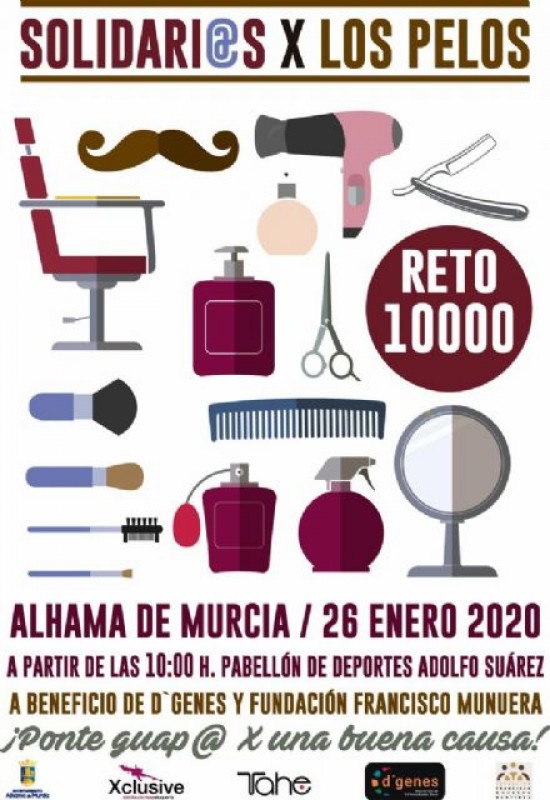 <span style='color:#780948'>ARCHIVED</span> - 26th January Solidarity haircuts in Alhama de Murcia to raise money for rare diseases sufferers