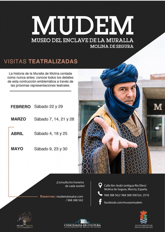 <span style='color:#780948'>ARCHIVED</span> - 22nd and 29th February free theatrical evening tour of the MUDEM in Molina de Segura