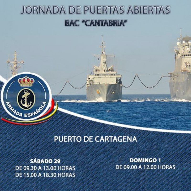 <span style='color:#780948'>ARCHIVED</span> - 29th February and 1st March Spanish Naval vessel open for visits in Cartagena