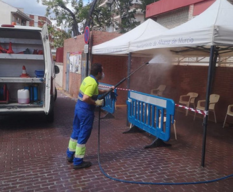 <span style='color:#780948'>ARCHIVED</span> - Disinfection campaign continues in Alhama de Murcia