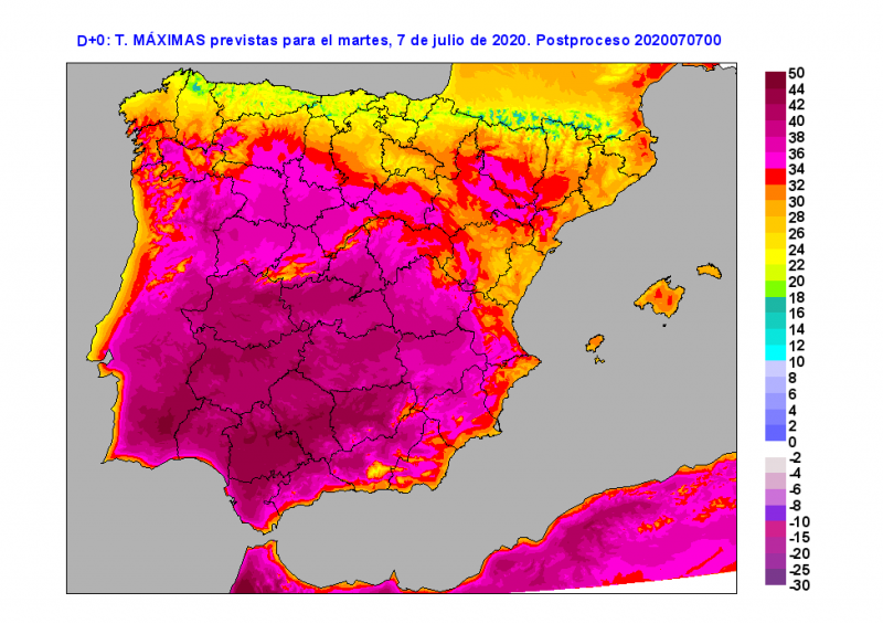<span style='color:#780948'>ARCHIVED</span> - Tuesday set to be hottest day of the year so far in large part of Spain