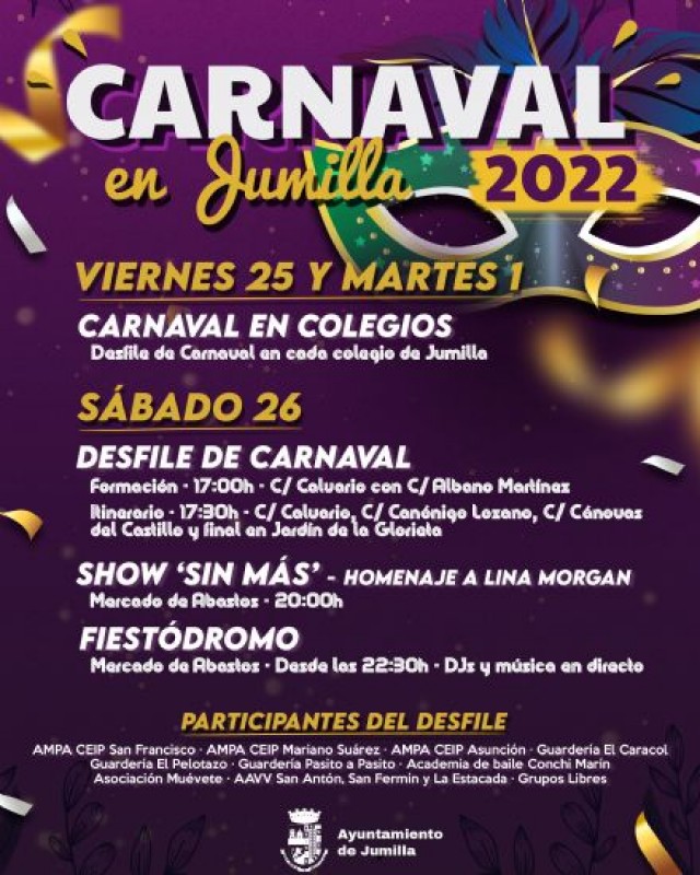 <span style='color:#780948'>ARCHIVED</span> - Carnival time in Jumilla: February 25 to March 1