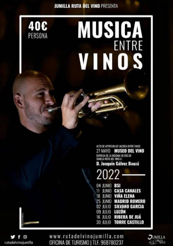 <span style='color:#780948'>ARCHIVED</span> - July 9 The 2022 Musica Entre Vinos season in Jumilla continues at Bodegas Luzón