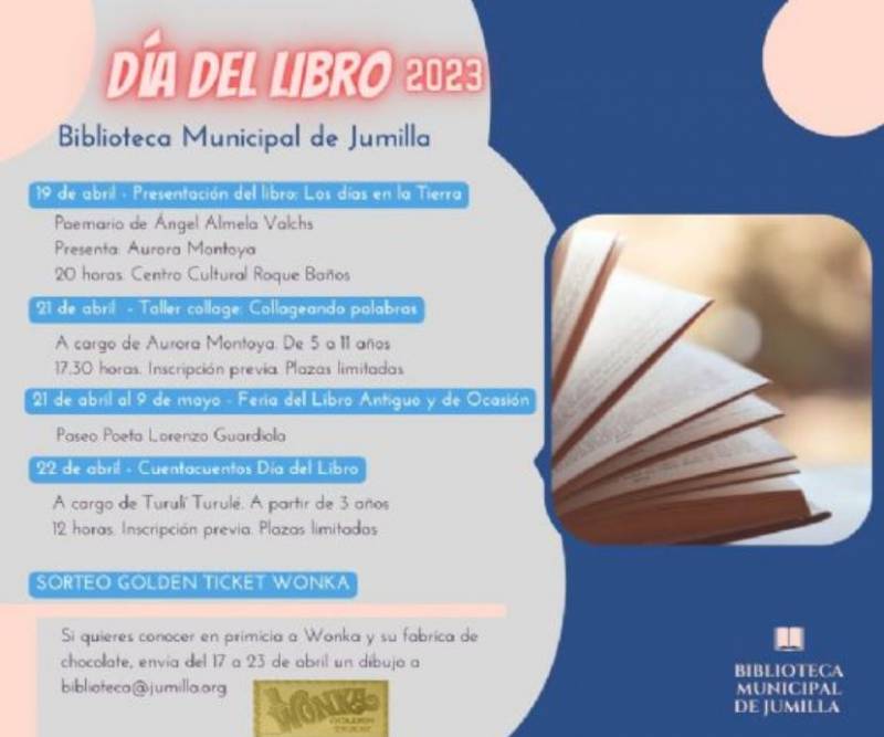<span style='color:#780948'>ARCHIVED</span> - April and May Book Fair and World Book Day events in Jumilla