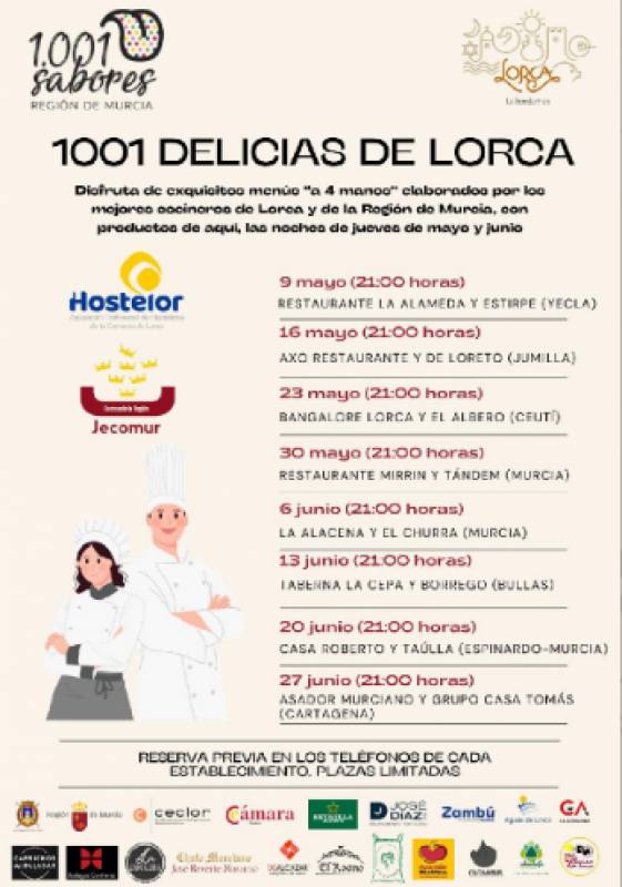 Delight your taste buds with 1001 Delicias de Lorca this May and June