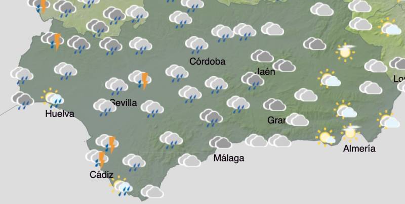 Andalucia weather forecast January 2-5: Sunshine until Saturday, rain on Sunday