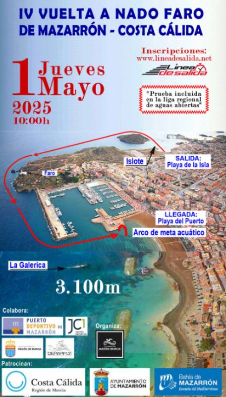 May 1 Open water swimming race in Puerto de Mazarron