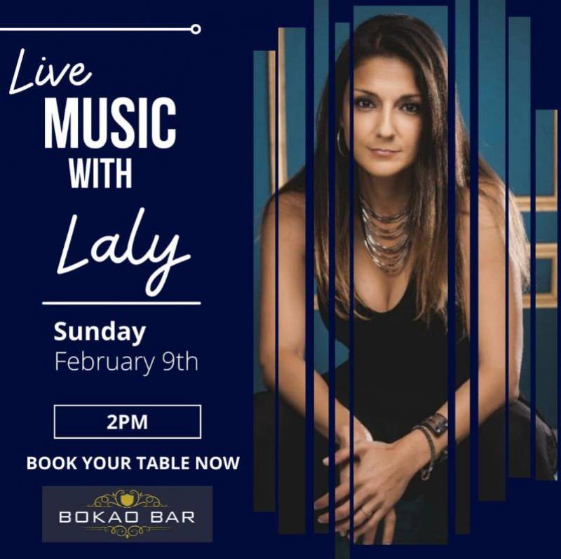 February 9 Laly appearing at the Bokao Bar, Condado de Alhama Golf Resort