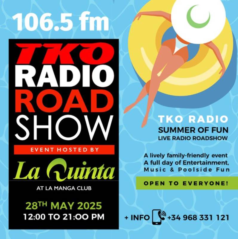 Register free now to attend TKO Radio raodshow at La Quinta, La Manga Club and win great prizes