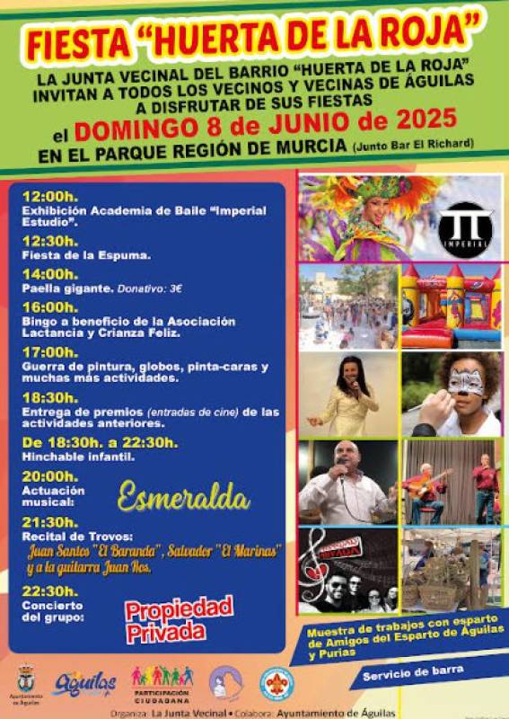 June 8 La Huerta de la Roja fiestas in Águilas