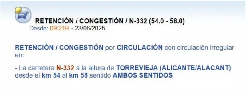 Torrevieja N-332 on verge of collapse as daily traffic soars