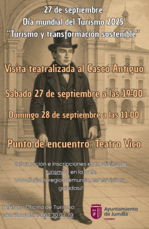 September 27 and 28 Free guided tours of the historic centre of Jumilla