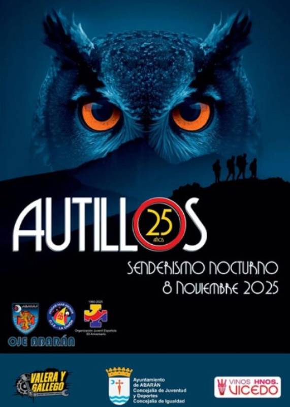 November 8 Annual owl spotting walk in Abarán