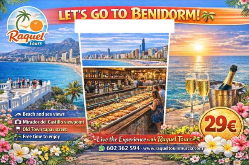 April 17: Full day trip to Benidorm with Raquel Tours with pickups from Murcia resorts