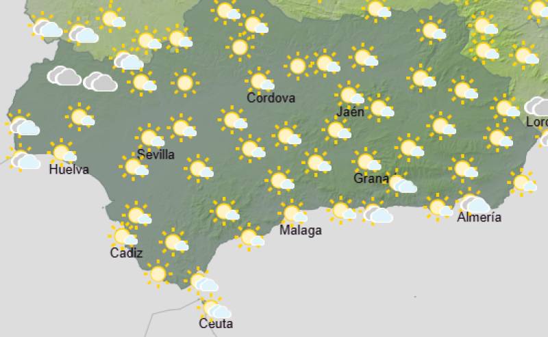 Andalucía weekly weather forecast June 1-4: Very hot inland, brighter on the coast