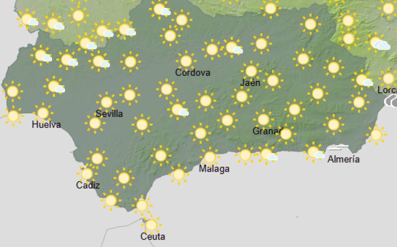 Andalucía weekend weather forecast June 4-7: Warm and settled, with a few cloudier spells