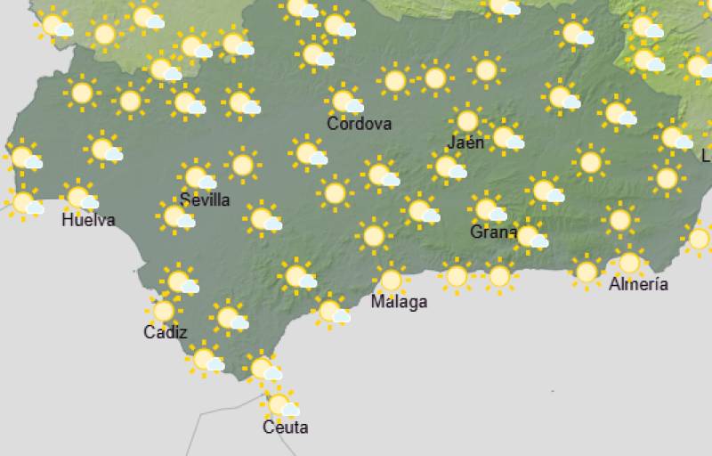 Andalucía weekend weather forecast June 11-14: Heat builds with strong winds and some cloud