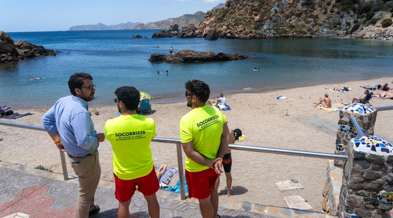 Cartagena rolls out extra lifeguard posts across its beaches ahead of peak summer
