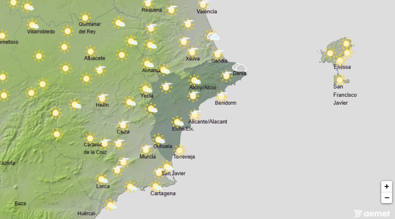 Saharan air brings intense heat and humidity: Alicante weekend weather June 18-21