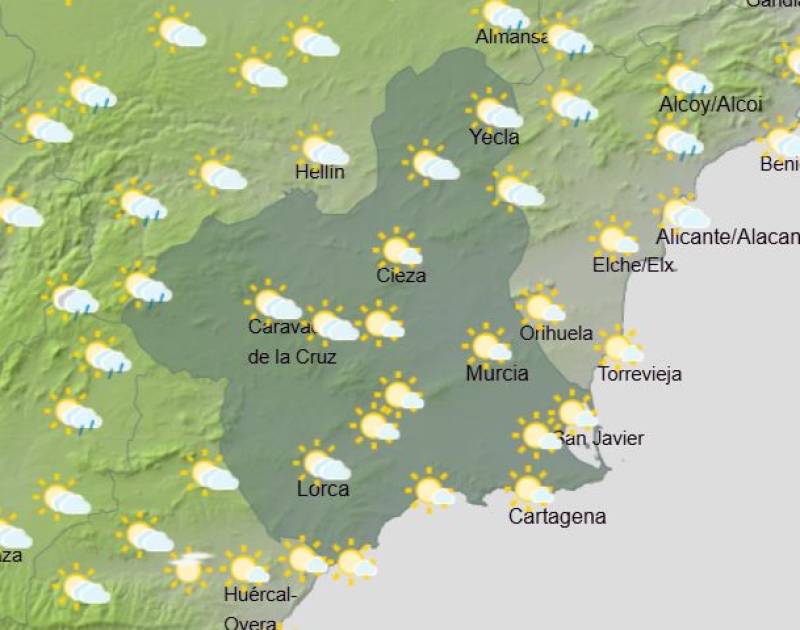 Murcia weekly weather forecast June 29-July 2