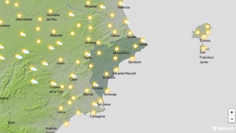 Cloudy skies and possible showers before temperatures rise again: Alicante weekend weather July 2-5