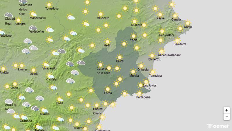 Scorching week ahead with temperatures reaching 43°C: Murcia weather forecast July 6-9