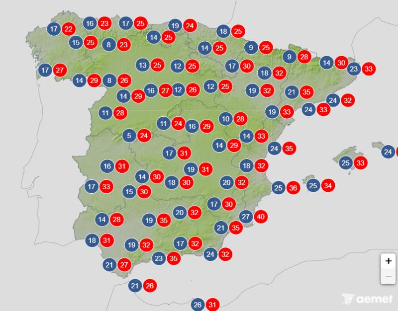 Spain braces for 44ºC before dramatic weekend cool-down: Weather forecast July 23-26