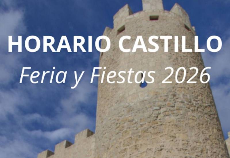 Fiestas opening times for Jumilla castle, museums and other tourist destinations in August