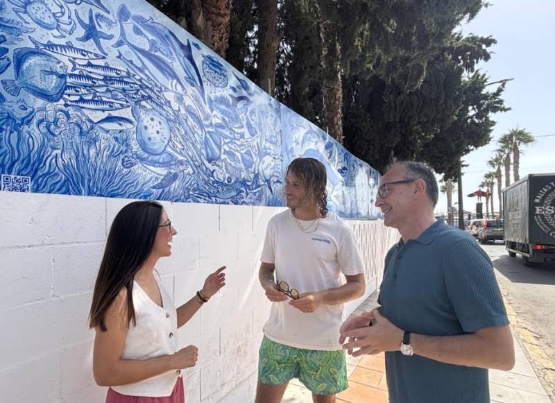New Águilas murals highlight marine biodiversity and the actor Paco Rabal