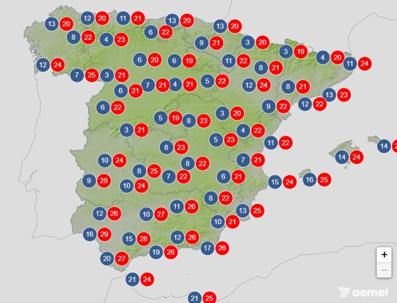 Temperatures plunge as polar air sweeps across the country: Spain weather forecast Oct 8-11