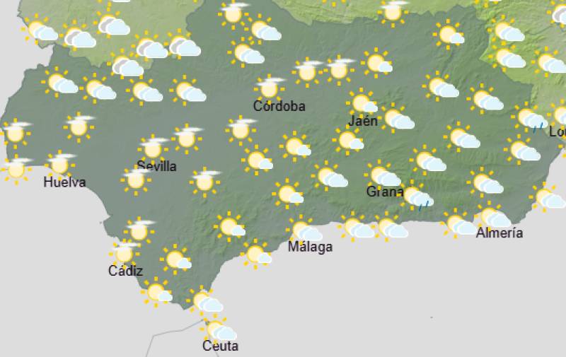 Andalucía weekly weather forecast October 12-15: Settled start gives way to coastal rain by midweek