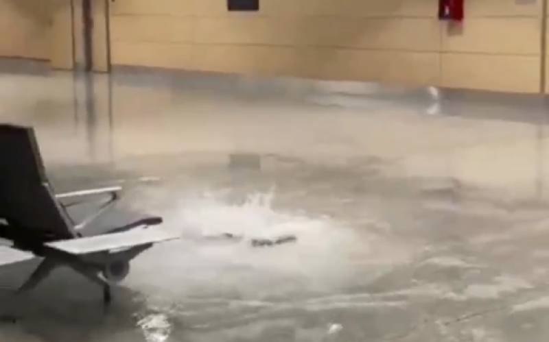 Storm Adam floods Ibiza airport and disrupts flights